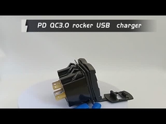 12v 24v usb oplader rocker schakelaar snel opladen stopcontact waterdicht snel dubbele pd qc3.0 voor auto's boot