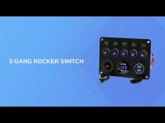 5 Gang waterdicht Rocker Switch Panel met Dual