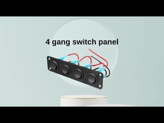 5 Gang Rocker Schakelaar Panel 20A 3 Pin On Off 12V Groene Schakelaar Schakelaar Voor Auto's Trucks boten