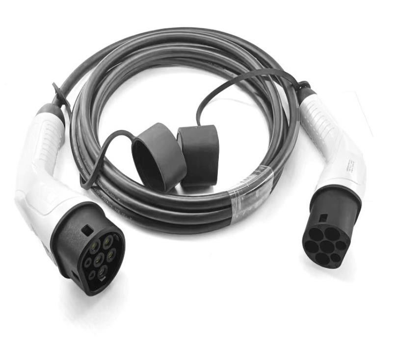 Aangepaste elektrische voertuigkabel 5m Type 2 naar Type 2 EV-oplaadkabel