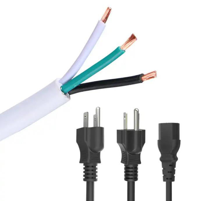 300V de Wisselstroomkoorden Drie Stop 3 de Machtskabel 18 AWG van Japan van de Kernenuitbreiding