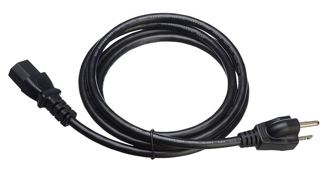 De de Machtskoorden van CEI de V.S. maken 250V 3 Pin Computer Ac Power Cable waterdicht
