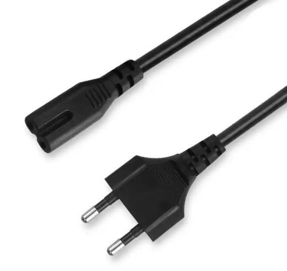 Flexibele EU-netsnoeren Lichtgewicht elektrisch verlengsnoer 2-pins