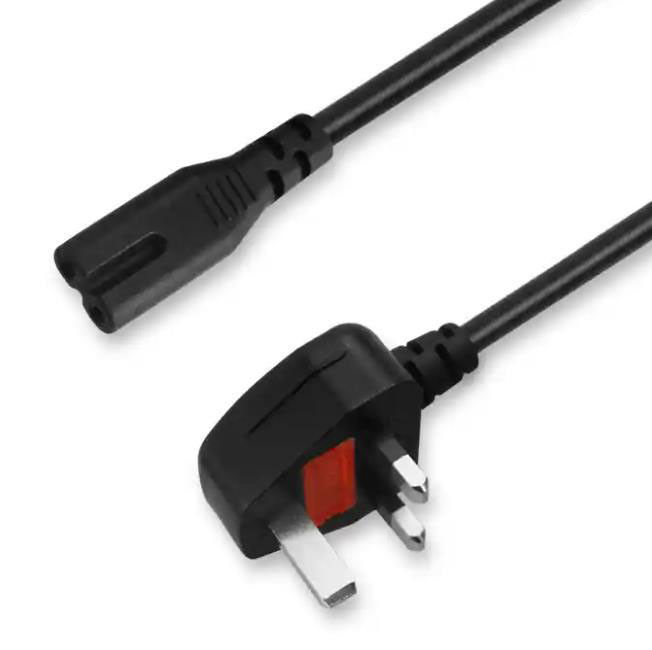 IEC UK AC-netsnoeren 1,5 m 3-polige stekker Netsnoerkabel 5Ft