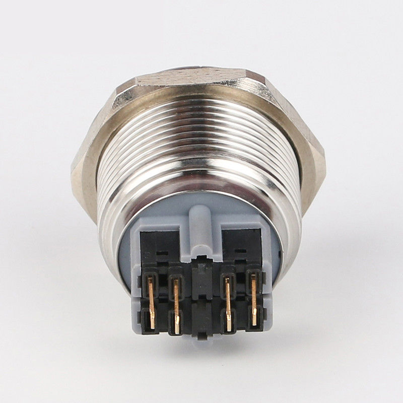 28 mm verlicht metalen drukknopschakelaars Ronde 500V ringtype LED