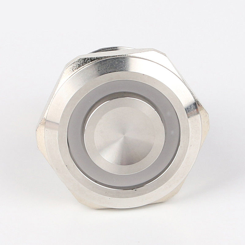 28 mm verlicht metalen drukknopschakelaars Ronde 500V ringtype LED