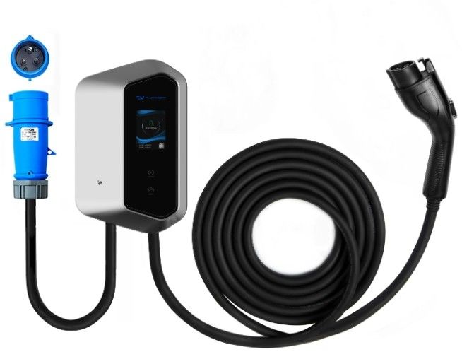 7KW 9KW 11KW 2.4 Lcd Kleurbeeldscherm Muur EV Chargers Ip54 110-240V
