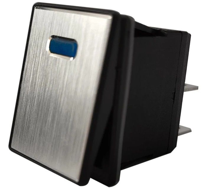 DC 12V 20A Push Button LED Metal Panel Aluminium 4PIN ON OFF Rocker Switch Voor auto boot RV