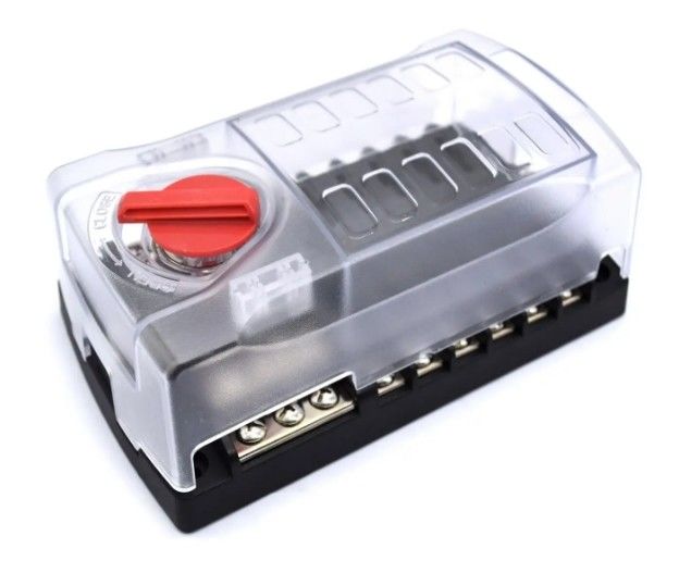 Standaard fusebox met positieve en negatieve busbars - 12weg fusebox met negatieve bus