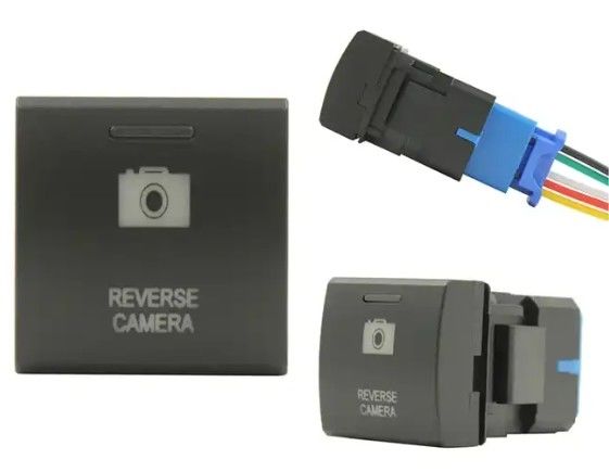 Custom Logo DC 12V 3A REVERSE CAMERA LED Push Button Switch Voor Toyota Square Landcruiser Prado