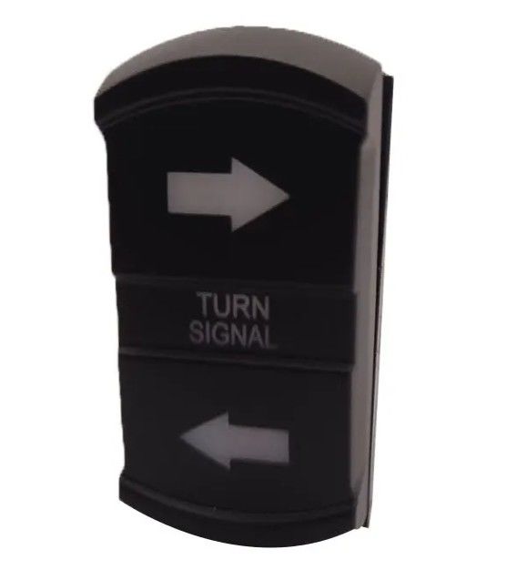Nieuwe stijl Custom DIY Icon DC 12V 7Pin ON-OFF LED Blauw Licht Draai Signaal Rocker Schakelaar Voor Auto 4X4 Boat Trucks