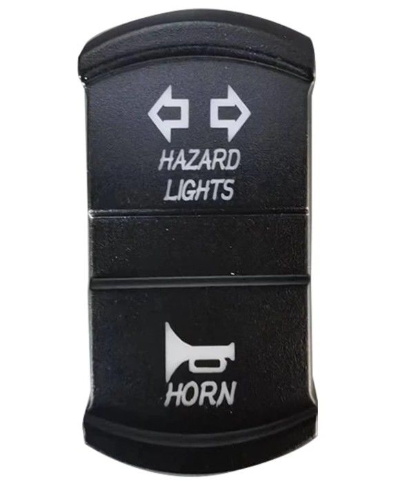 Nieuwe stijl Custom DIY Icon DC 12V 7Pin ON-OFF LED Blauw Licht Draai Signaal Rocker Schakelaar Voor Auto 4X4 Boat Trucks