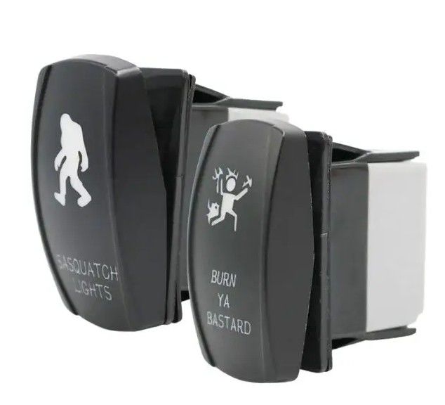 12V 24V OEM aangepast symbool Marine Led Waterproof 24 Volt Marine 4 Pin 5Pin Onoffon Rocker Switch