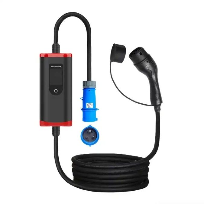Gepersonaliseerde IP65 16A-40A Verstelbare SAE J1772 Type 1 Draagbare EV-auto-oplader Draagbare laadstation