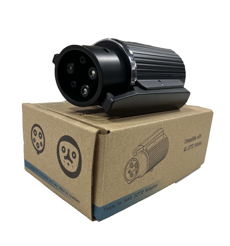 240v Type 1 naar Tesla Adapter 60a J1772 Draagbare AC EV Charger Adapter Voor Tesla Car