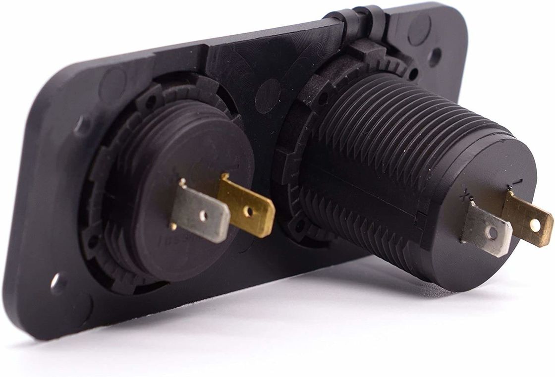 DC 12V 24V LED Digitale Voltmeter Dual USB Outlet Power Socket Panel 3.1A Charger