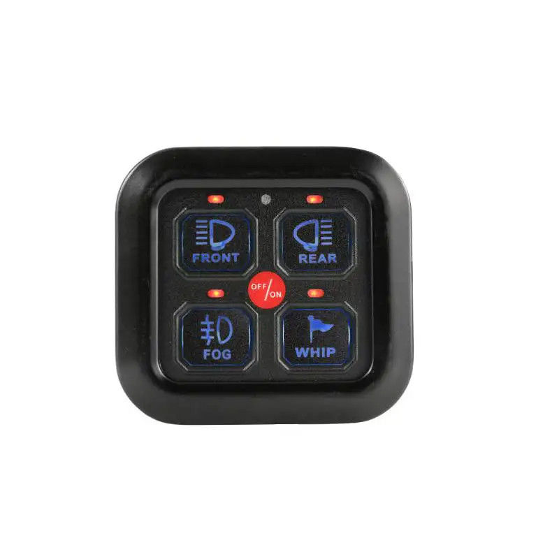 4 Gang Automotive Switch Panel voor Dimmable Universal LED Light Bar RGB Display