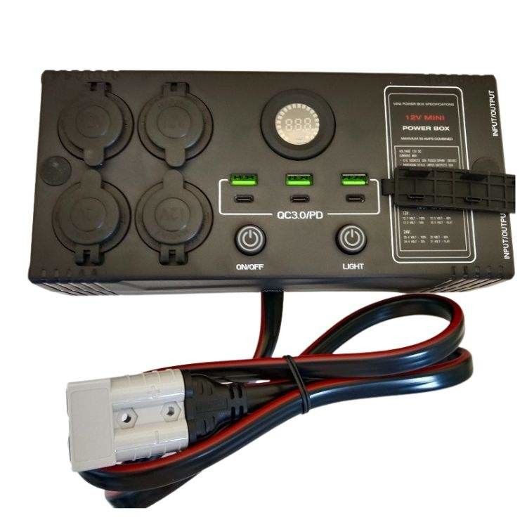 Draagbare USB QC3.0 PD Switch Control DC DC Charger Mini Power Box Met Control Box