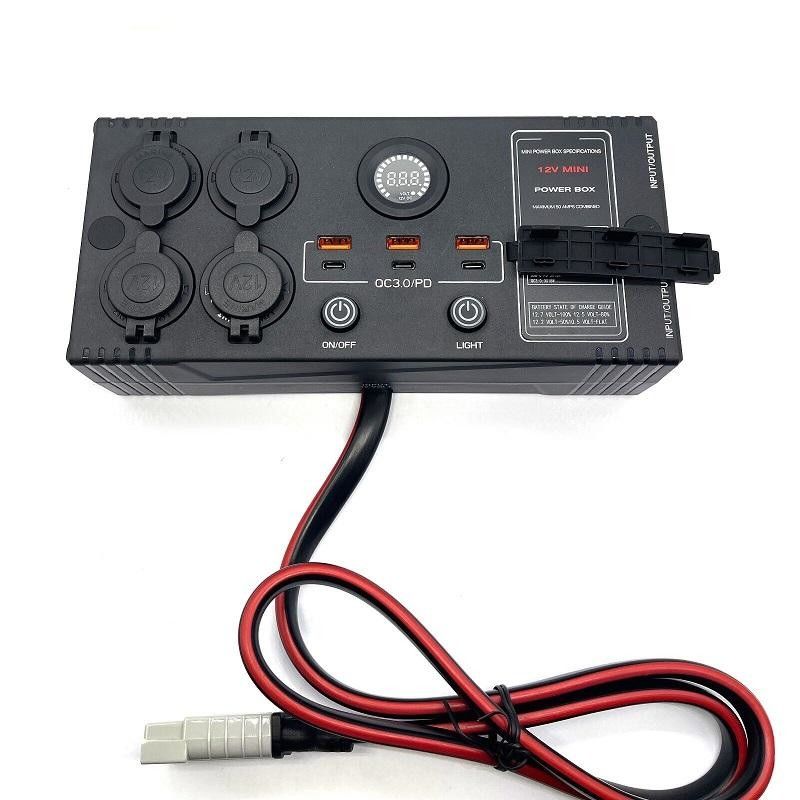 Draagbare USB QC3.0 PD Switch Control DC DC Charger Mini Power Box Met Control Box