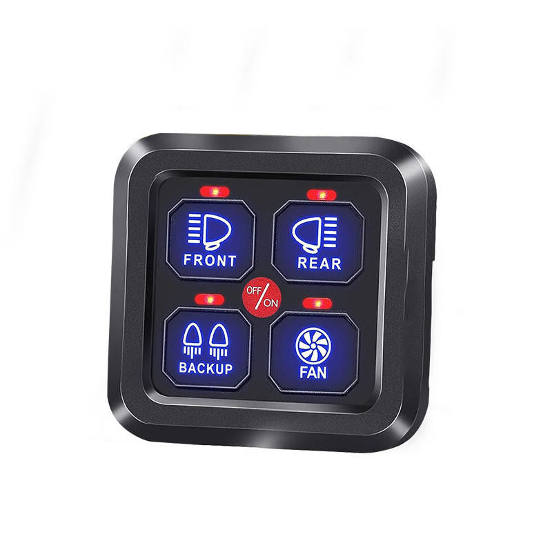 4 Gang Ford Schakelaar Panel Circuit Control System Rocker Schakelaar Met Relais Systeem / Wipe Lights