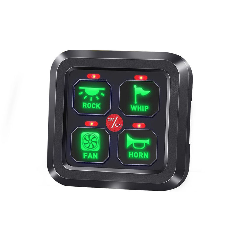 4 Gang Ford Schakelaar Panel Circuit Control System Rocker Schakelaar Met Relais Systeem / Wipe Lights