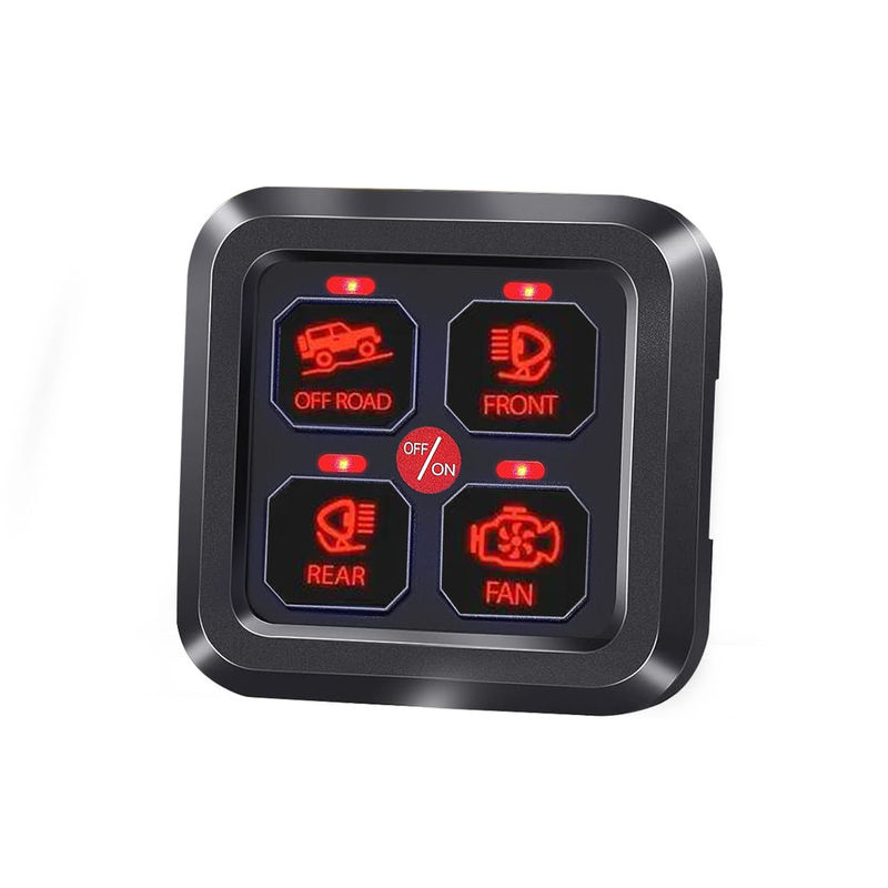 4 Gang Ford Schakelaar Panel Circuit Control System Rocker Schakelaar Met Relais Systeem / Wipe Lights