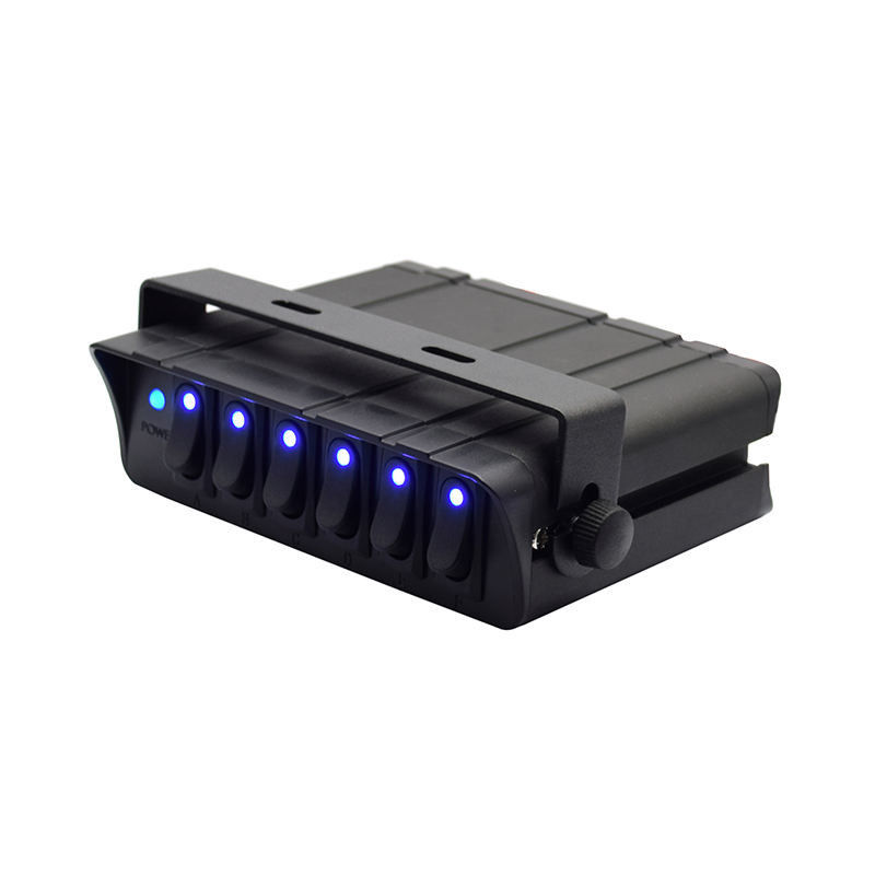 6 Gang Rocker Switch Box SPST On/Off Rocker Schakelaar Schakelaar Panel 30Amp Max 12 AWG Draden