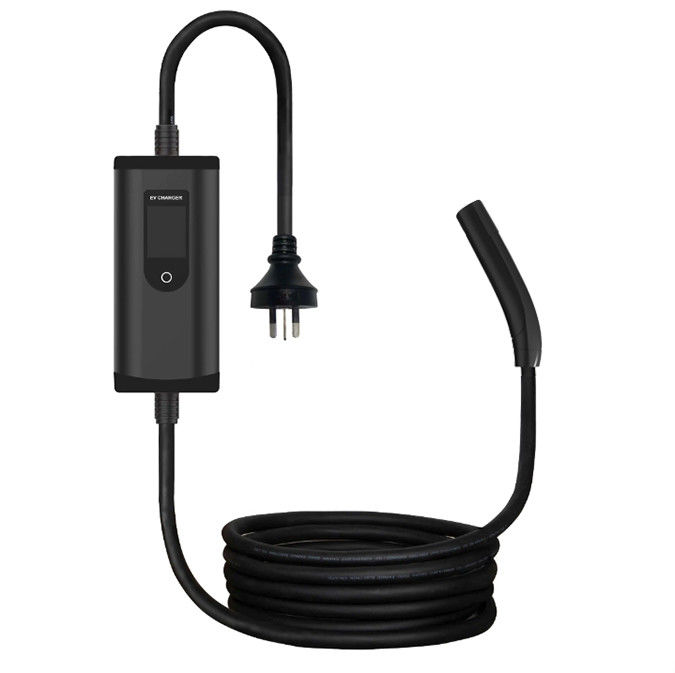 Type2 Tesla NACS 32A 7Kw Ev-oplaadstation Draagbare EV-oplader met schermverstelbaar