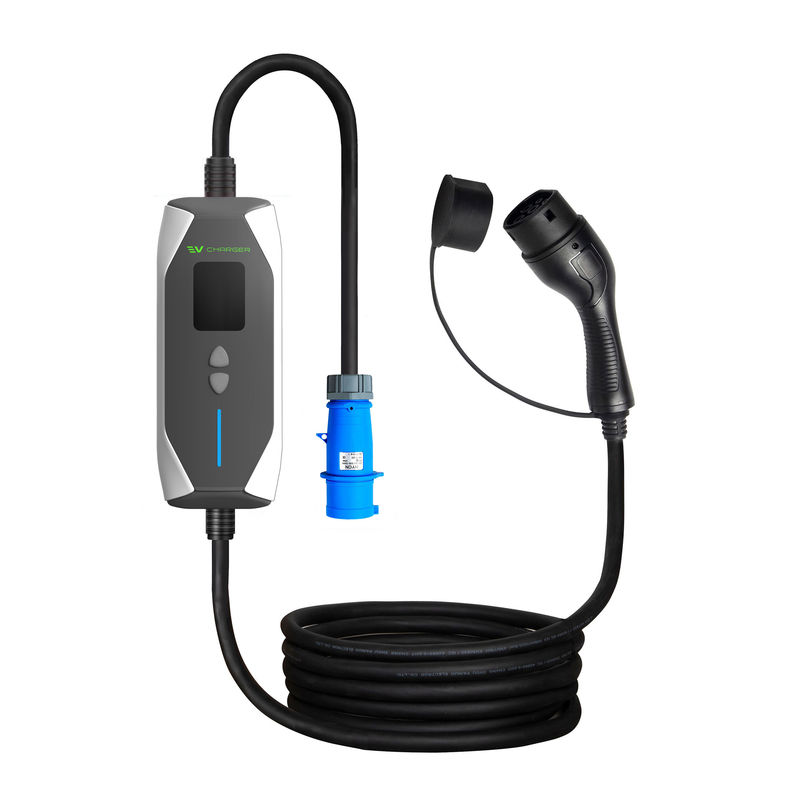 OEM ODM GBT 32A 7KW drinkbare elektrische auto snellader buitenlader 1 fase drinkbare EV-lader met 5M-kabel