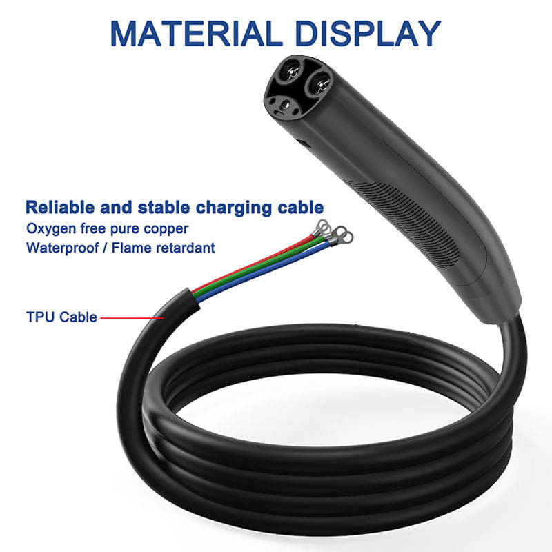 Nieuwe fabriek rechtstreeks verkoop 32A type 2 aan Tesla EV Charging Extension Cord 20kw ev charger
