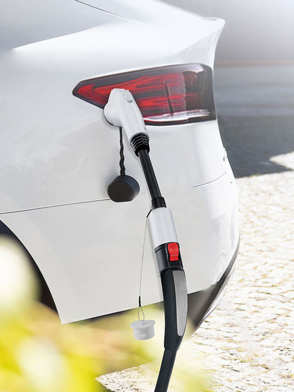 Draagbare veiligheid 60A 250V Tesla tot Type1 EV-opladeradapter met kabel voor elektrische auto-oplader