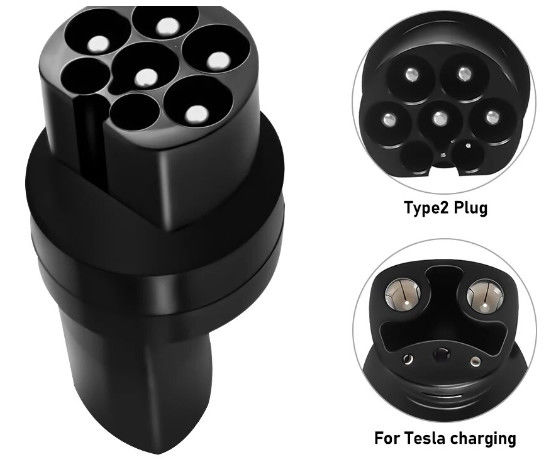 Europa type 2 naar Tesla elektrische auto opladen type 2 gelijkstroomadapter Voor TESLA
