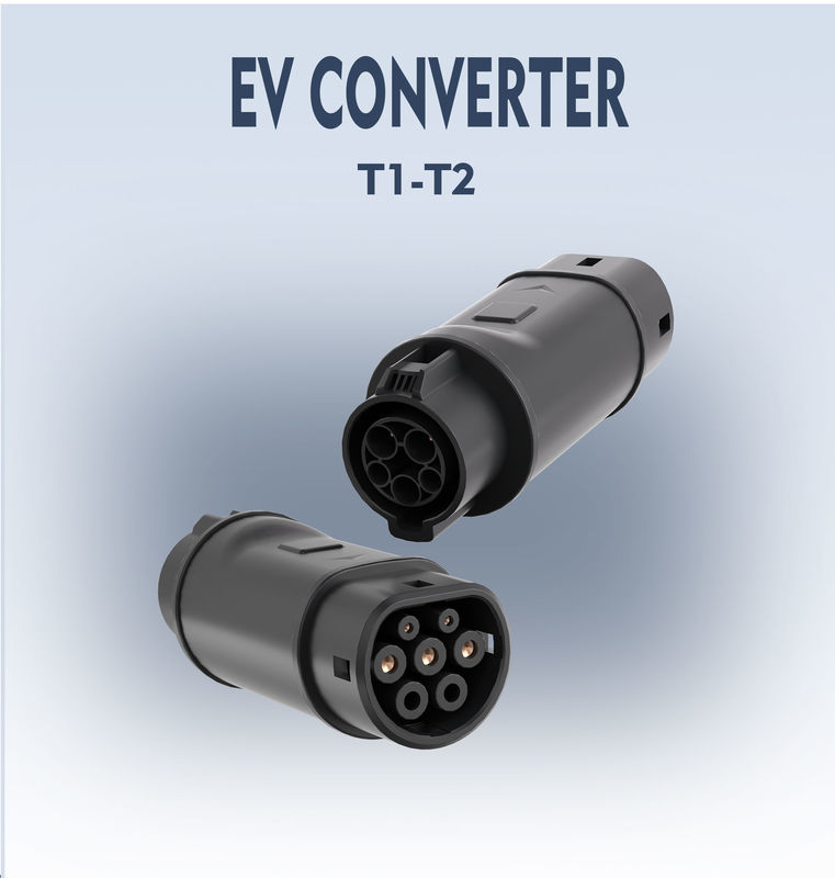 EV-adapter EV-oplader SAE J1772 Type 1 naar IEC 62196 Type 2 Compatibel met TYPE 1 oplaadconnector