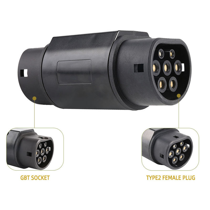 Nieuwe energieoplaadconnector 32A AC Type2 naar GBT-adapter voor EVSE-laden