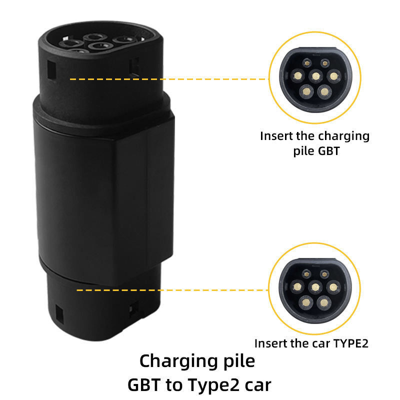 GBT tot type 2 IEC 62196 EV-adapter 200A max Ev opladen GBT tot type 2 connector