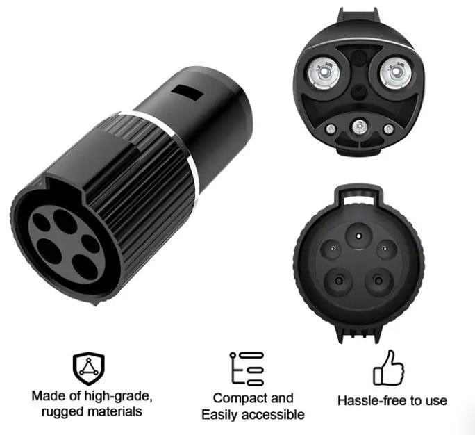 IP55 elektrische auto EV-oplader Adapter Langdurige Tesla naar J1772 Type1